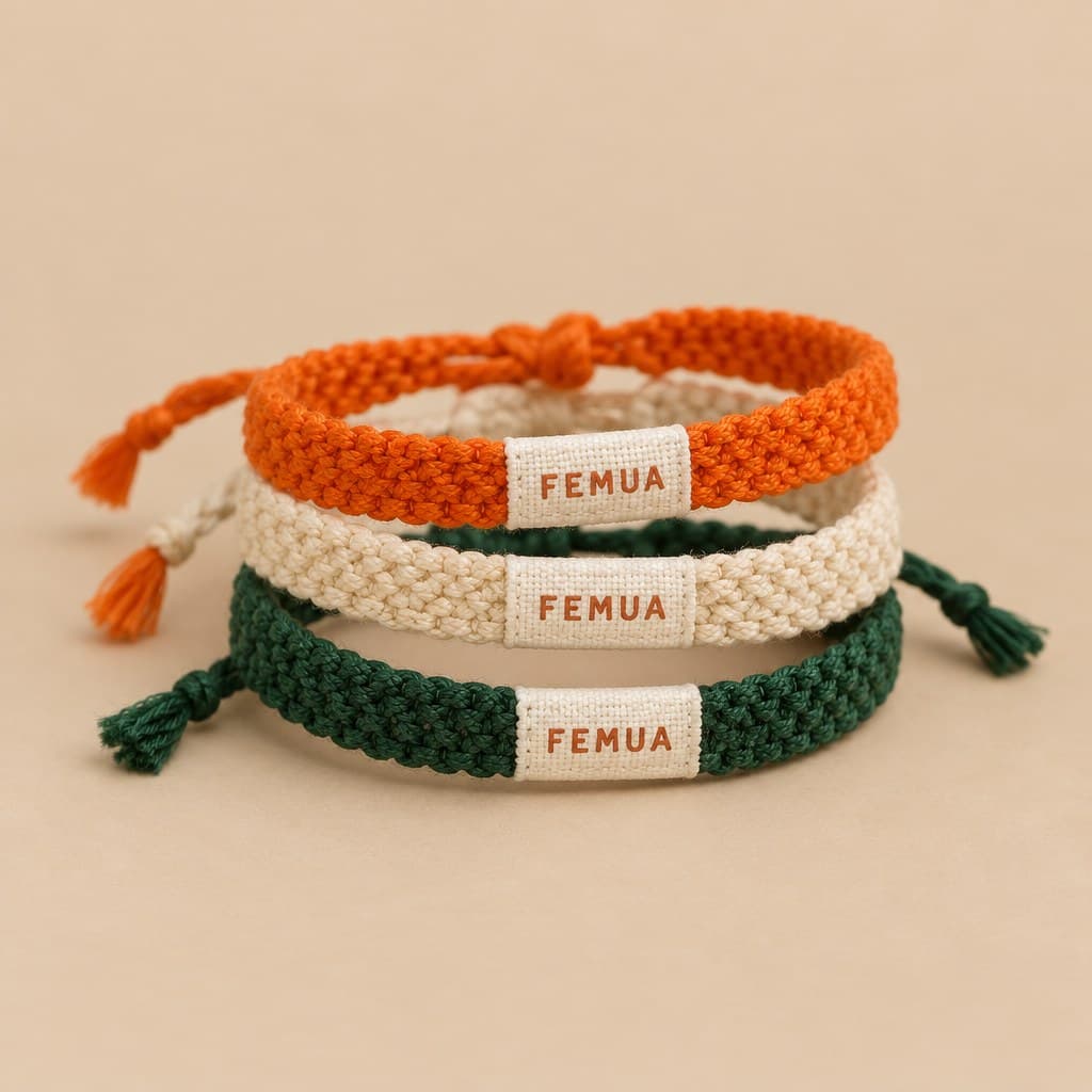 Bracelets tissés FEMUA — lot de 3